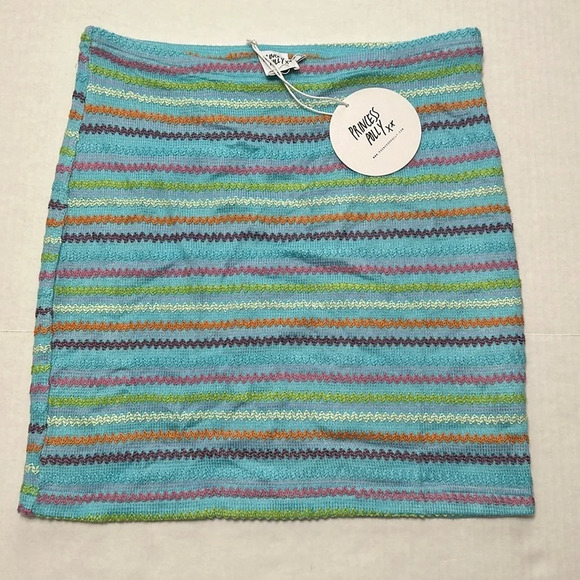 Princess Polly Avianna Colorful Striped Skirt Size 10 NWT - Picture 2 of 7